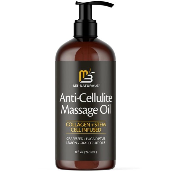 M3 Naturals, Anti-Cellulite Massage Oil, 8 fl oz (240 ml)Tighten,Tone,Moisturize - Picture 1 of 7